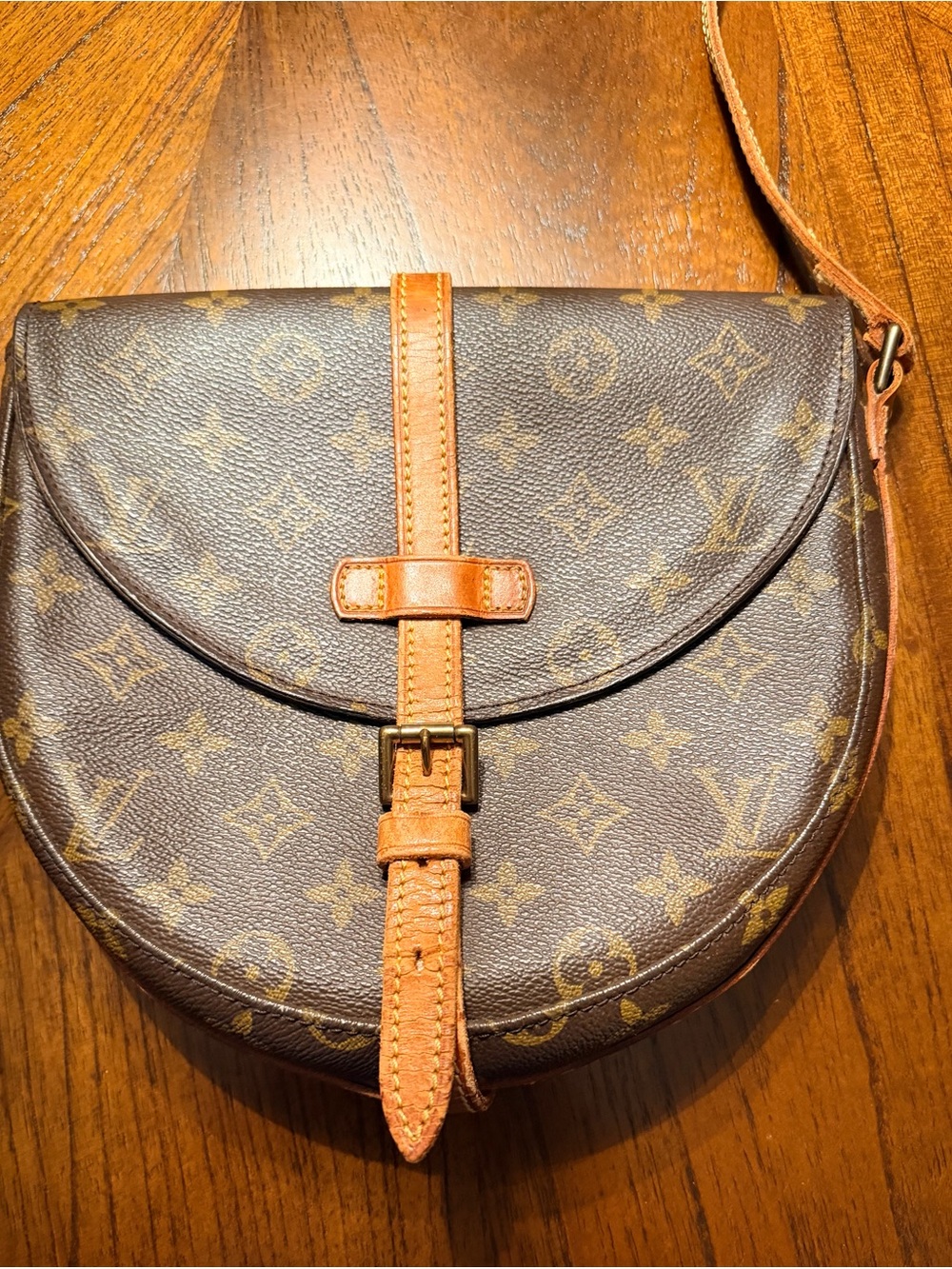 Vintage and well loved  Louis Vuitton Chantilly Saddle Crossbody